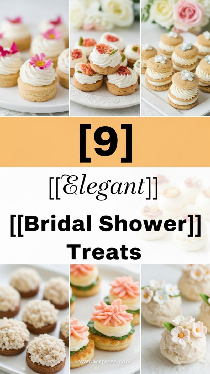 Elegant Bridal Shower Mini Desserts