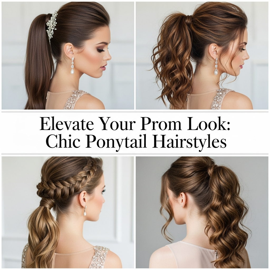 Elevate Your Prom Look: Chic Ponytail Hairstyles