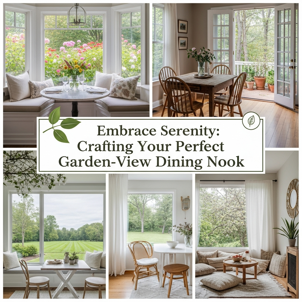 Embrace Serenity: Crafting Your Perfect Garden-View Dining Nook