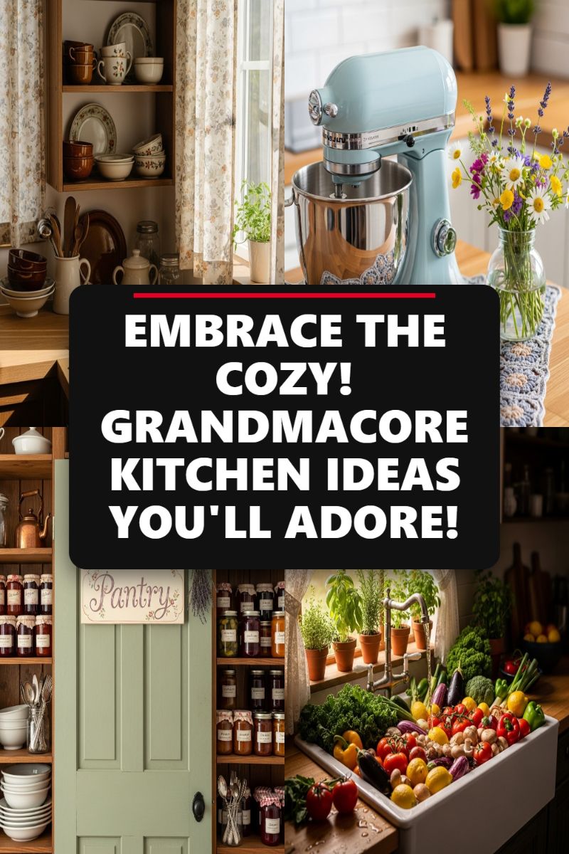 EMBRACE THE COZY! GRANDMACORE KITCHEN IDEAS YOU'LL ADORE!