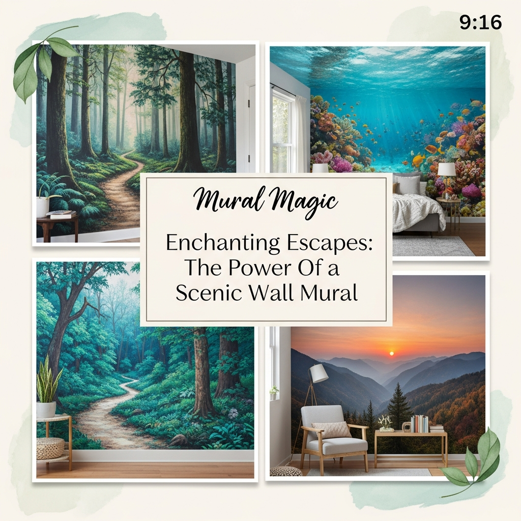 Enchanting Escapes: The Power of a Scenic Wall Mural