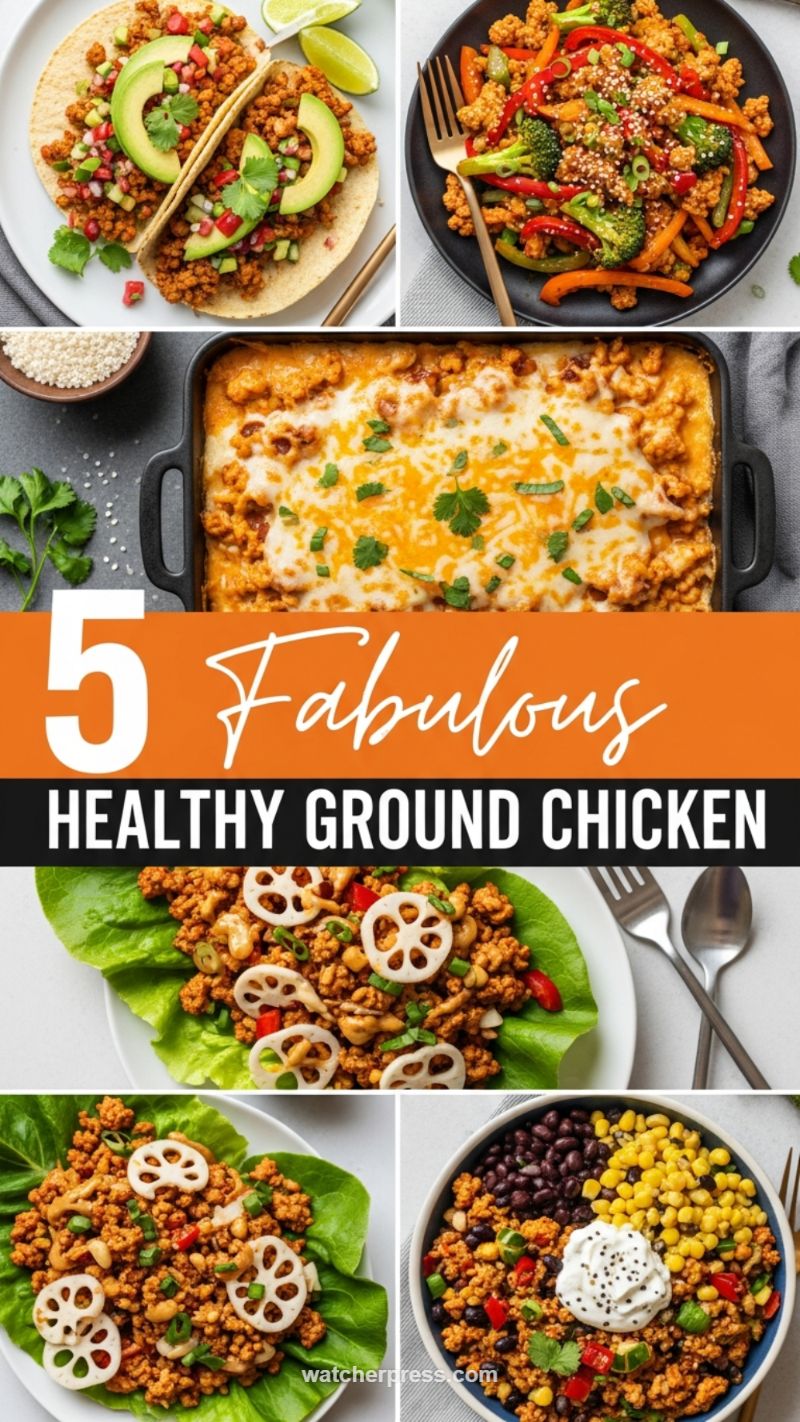 Essential Recipe #5: Lean & Fabulous Ground Chicken Meals
