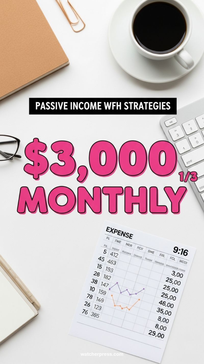 Establishing WFH Passive Income Streams ($3,000 Monthly)