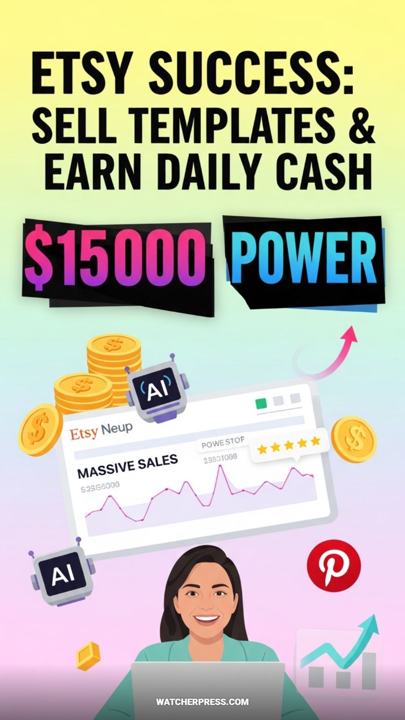 ETSY SUCCESS: SELL TEMPLATES & EARN DAILY CASH