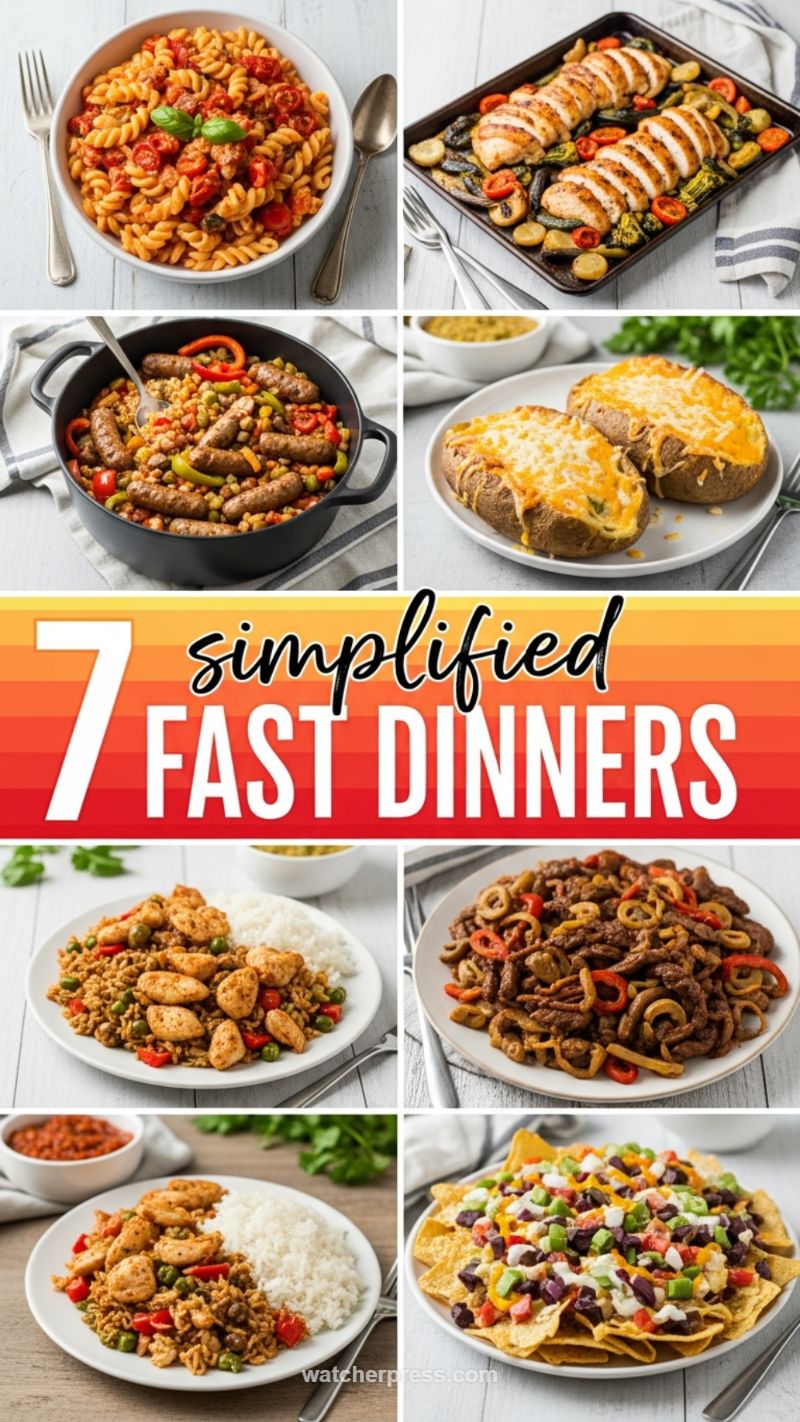 Executing 7 Simplified Fast Dinners