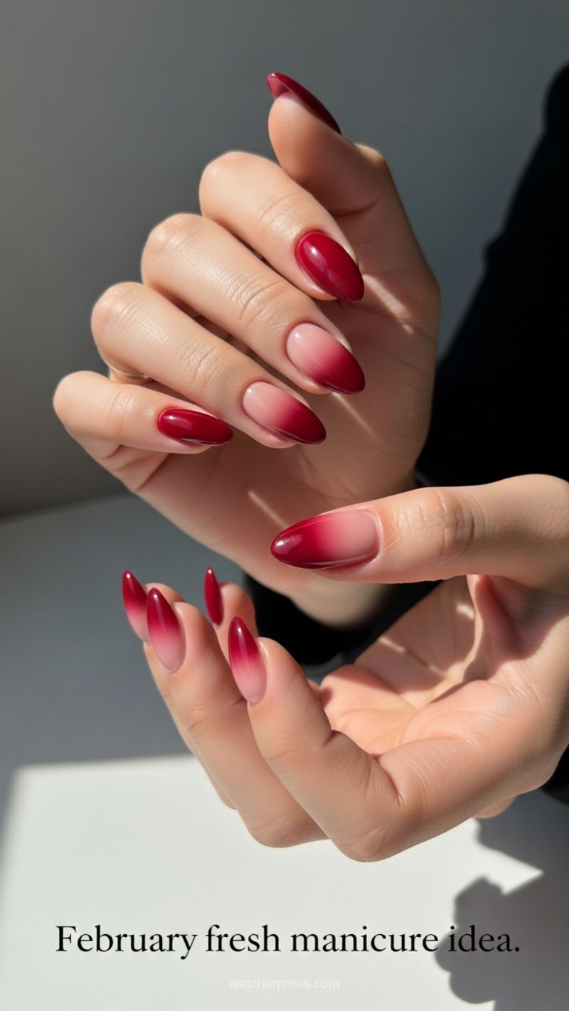 February Fresh Manicure: Ombre Dip (Sponge Technique)