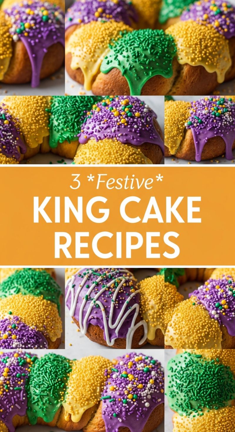 Festive King Cake Recipes
