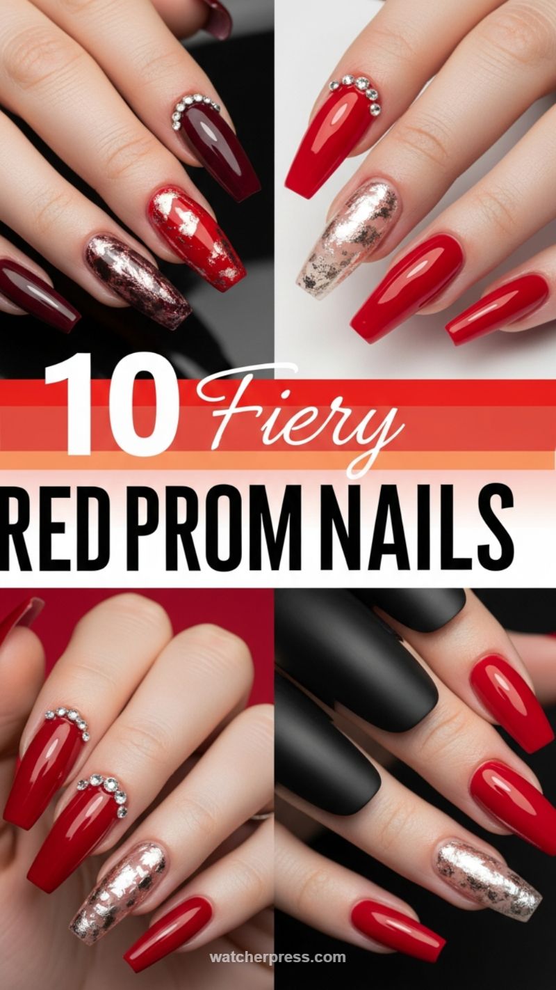 Fiery Red Carpet Glamour Entrée