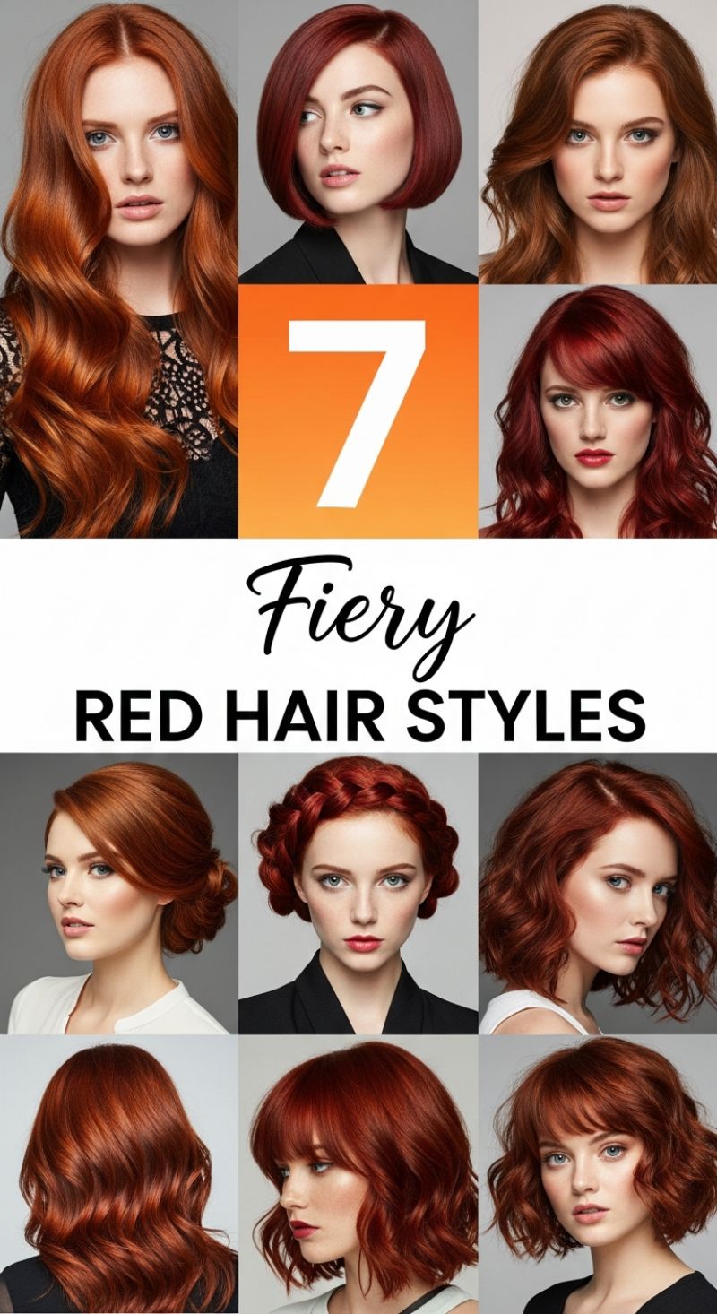 Fiery Red Hair: 7 Striking Styles for Maximum Impact