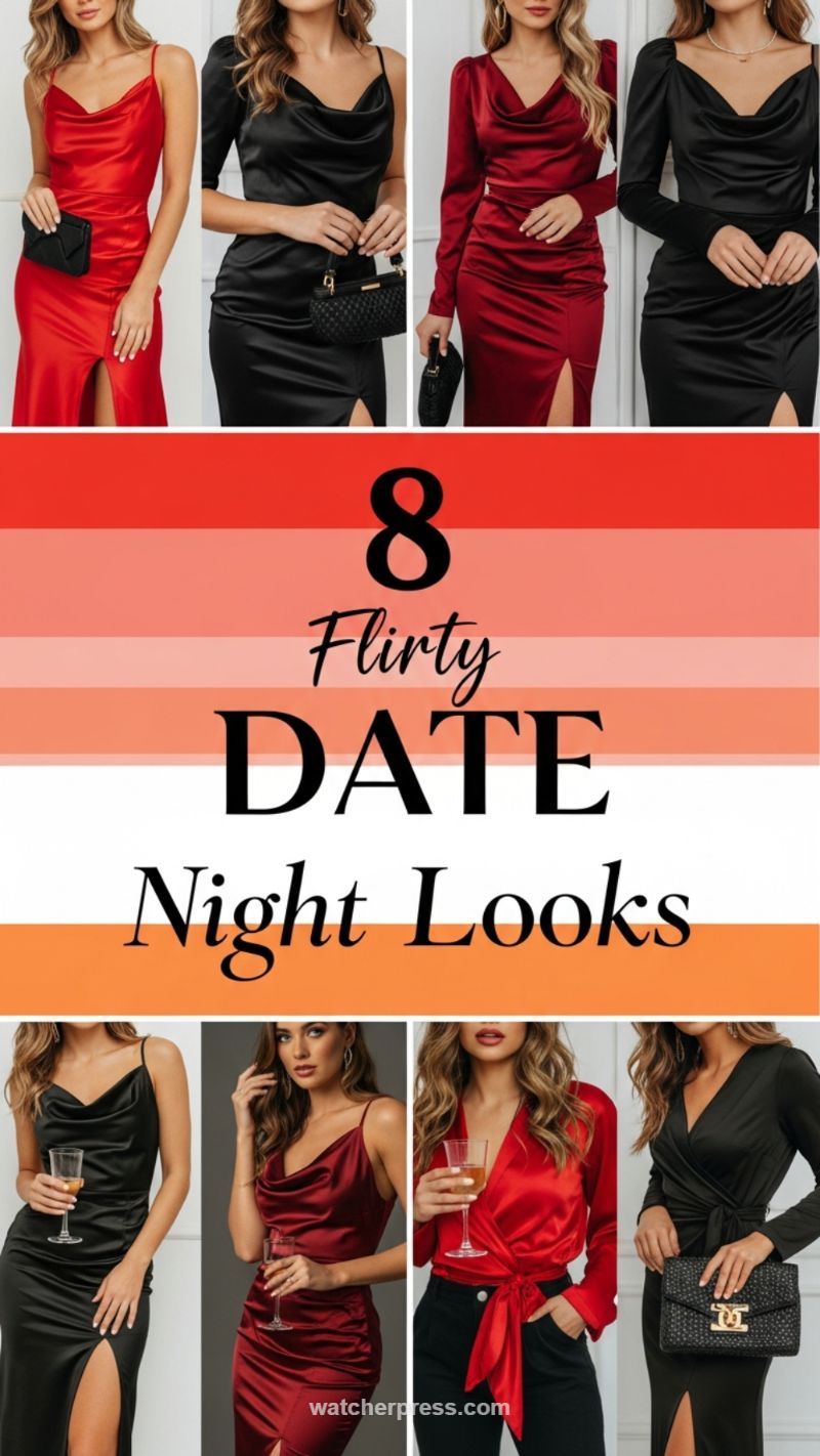 Flirty Satin Dresses for Date Night