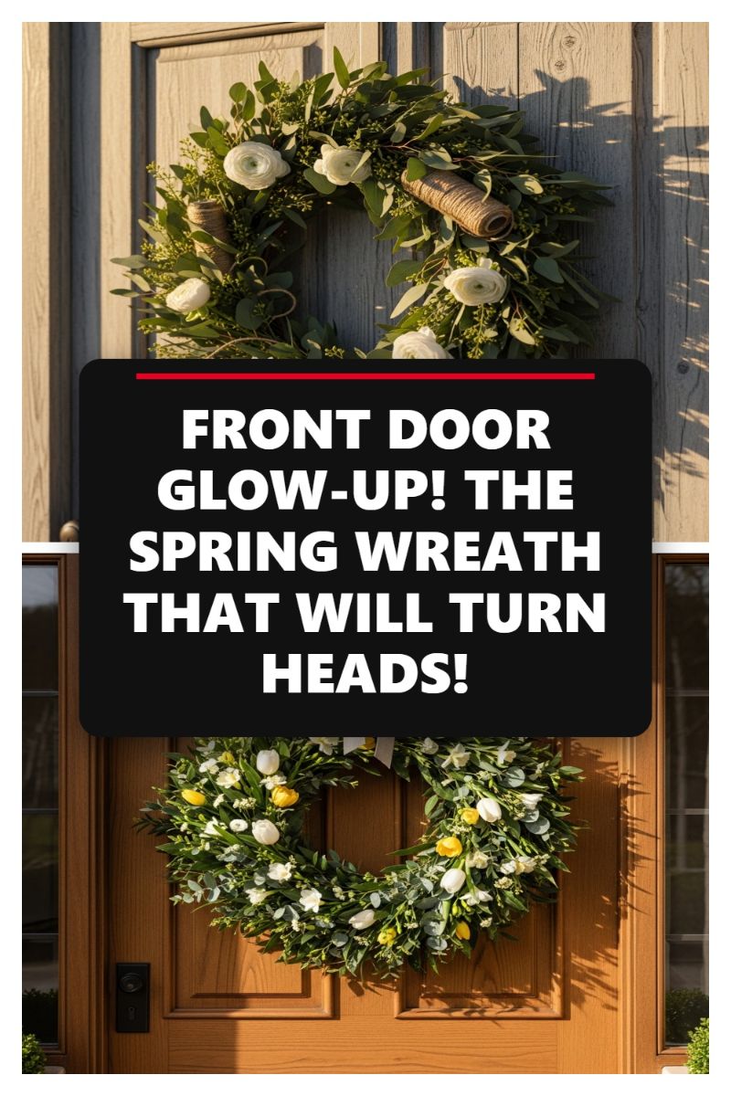 FRONT DOOR GLOW-UP! THE SPRING WREATH THAT WILL TURN HEADS!