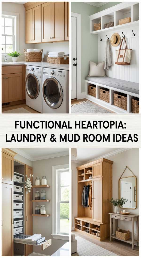 Functional Heartopia: Laundry & Mud Room Ideas