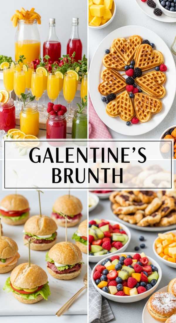 Galentine's Brunch Food & Drink Ideas