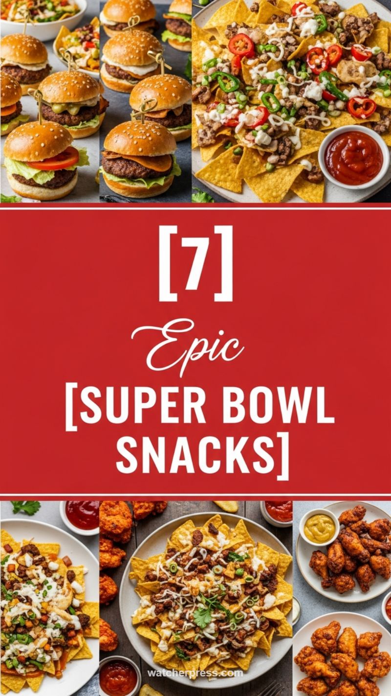 Game Day Glory: Epic Super Bowl Snacks