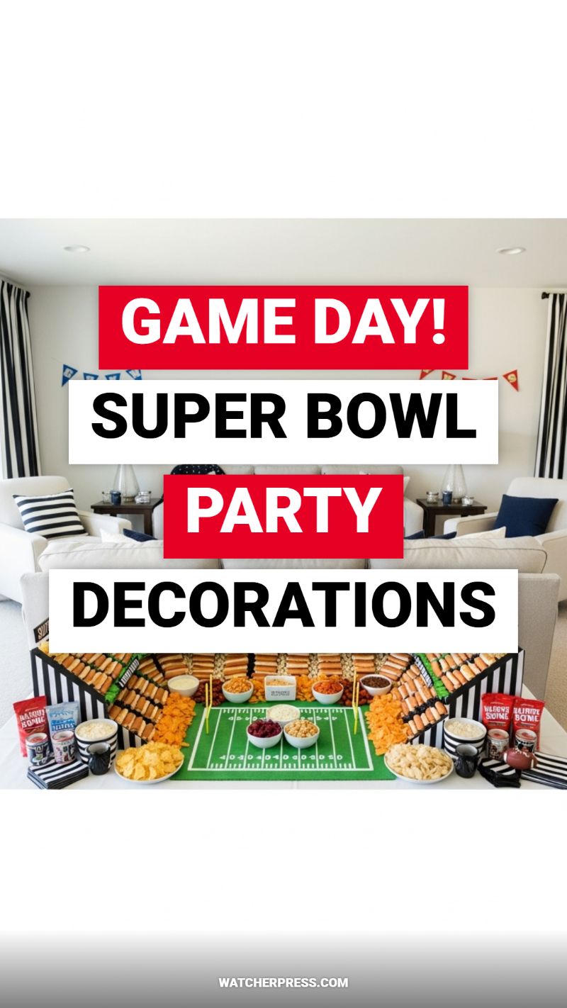 Game Day! Super Bowl Party Decorations