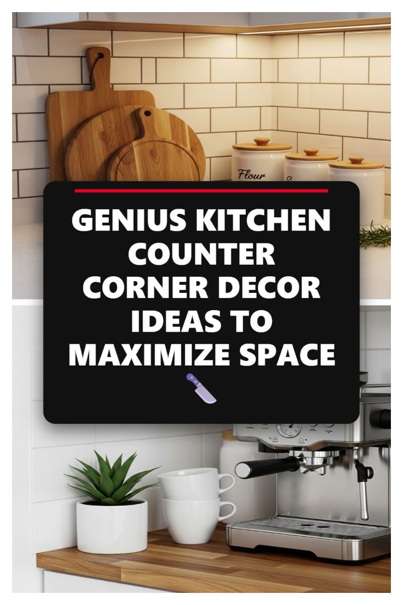 GENIUS KITCHEN COUNTER CORNER DECOR IDEAS TO MAXIMIZE SPACE
