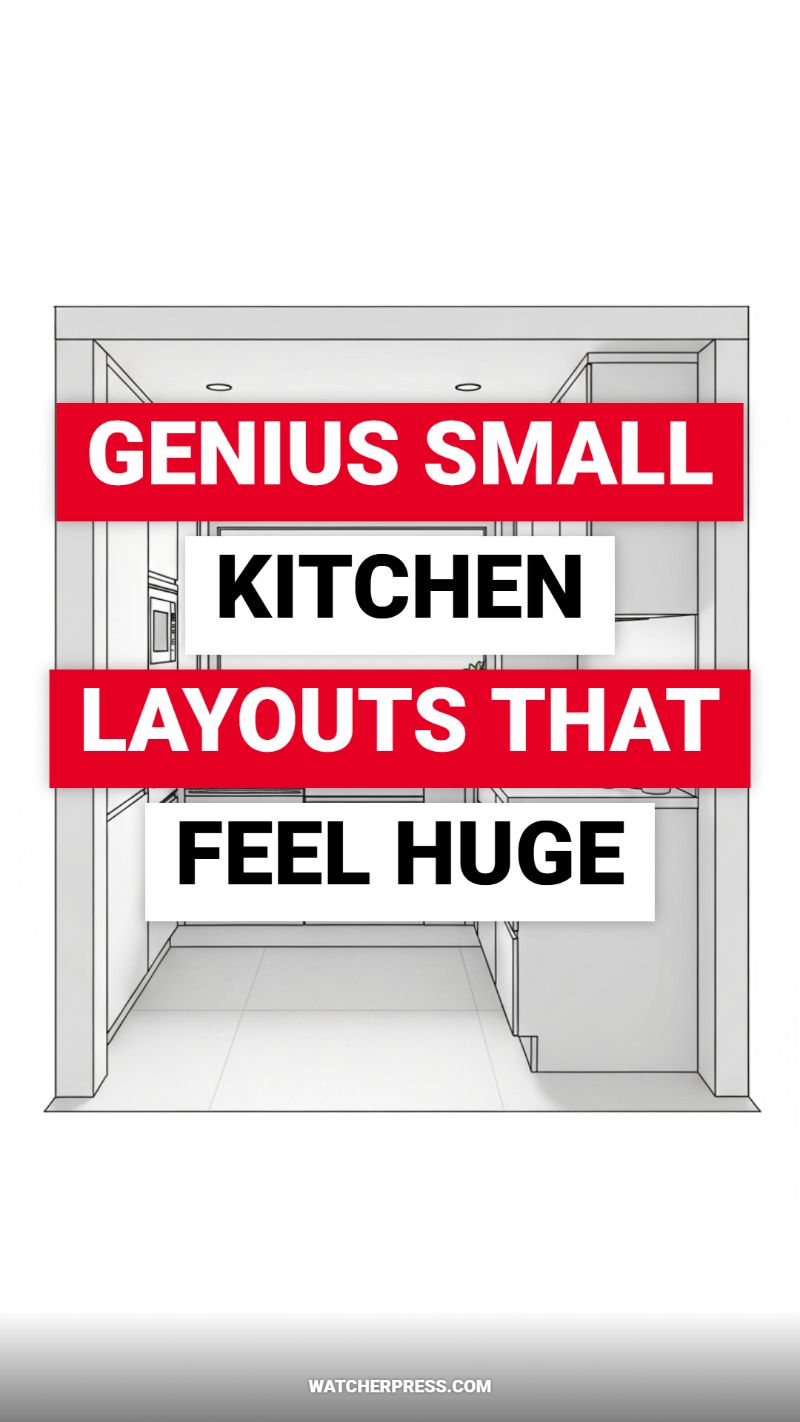 GENIUS SMALL KITCHEN LAYOUTS THAT FEEL HUGE