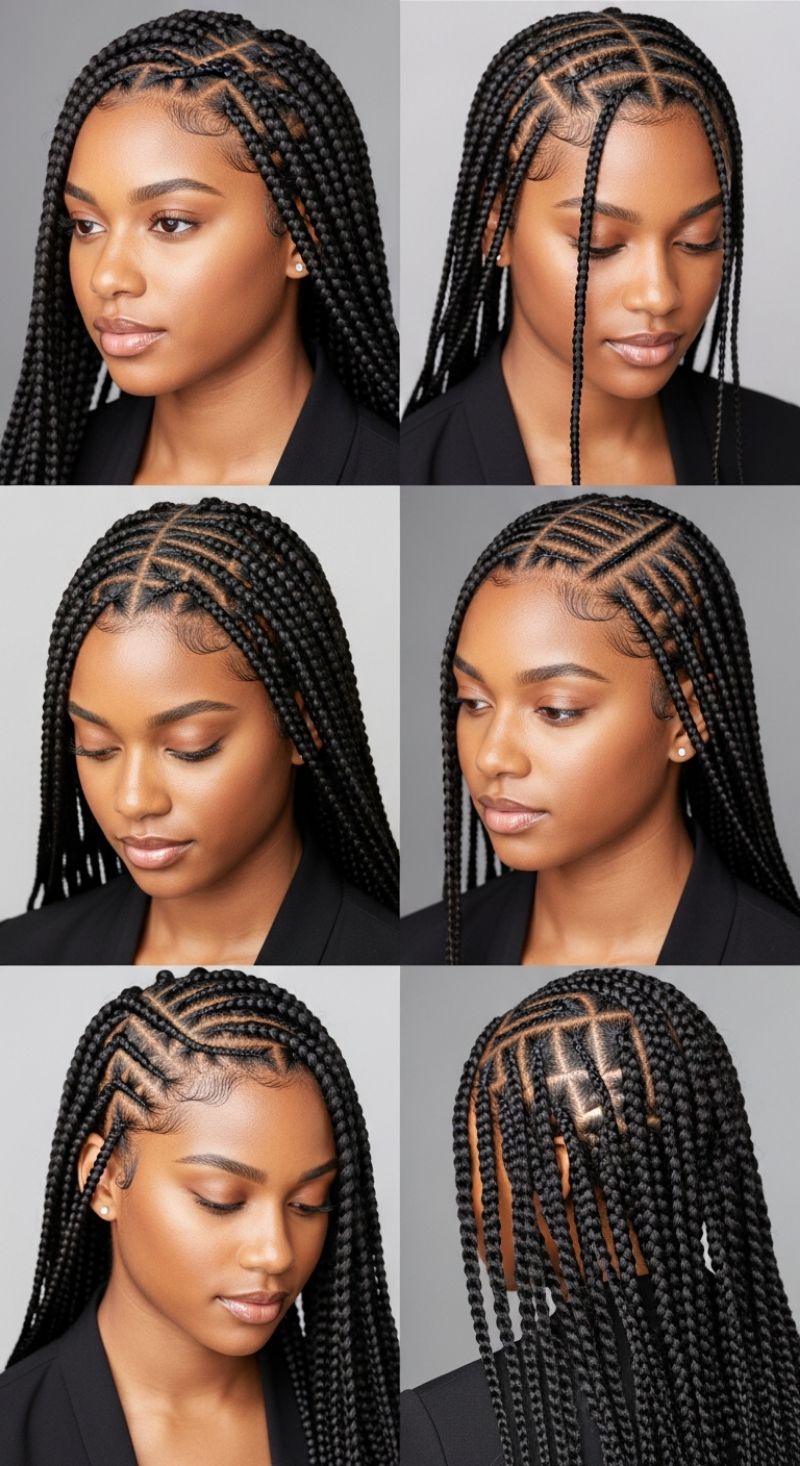 The Ultimate Hairstyle Lookbook: 100+ Stunning Ideas for Every Length, Texture, and Occasion Geometric Goddess Box Braids: Mastering the Intricate Part