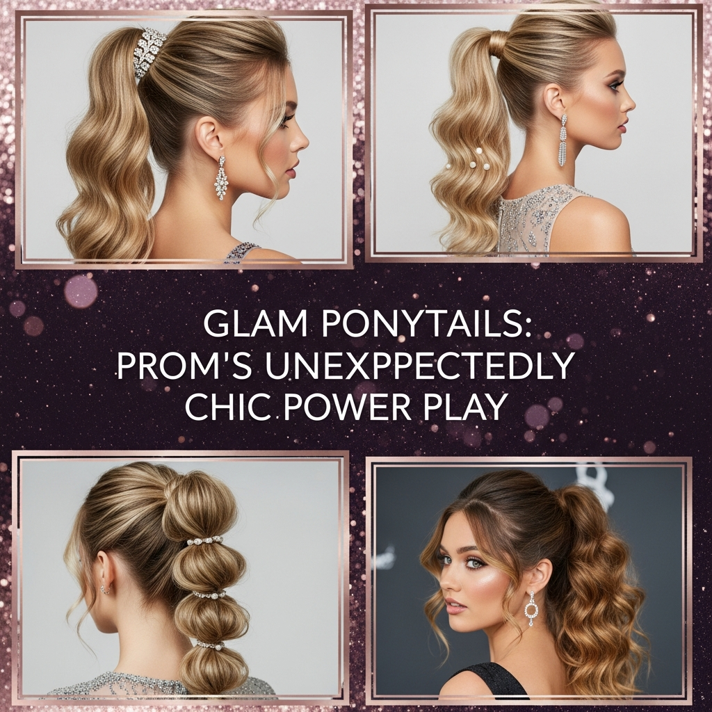 Glam Ponytails: Prom's Unexpectedly Chic Power Play