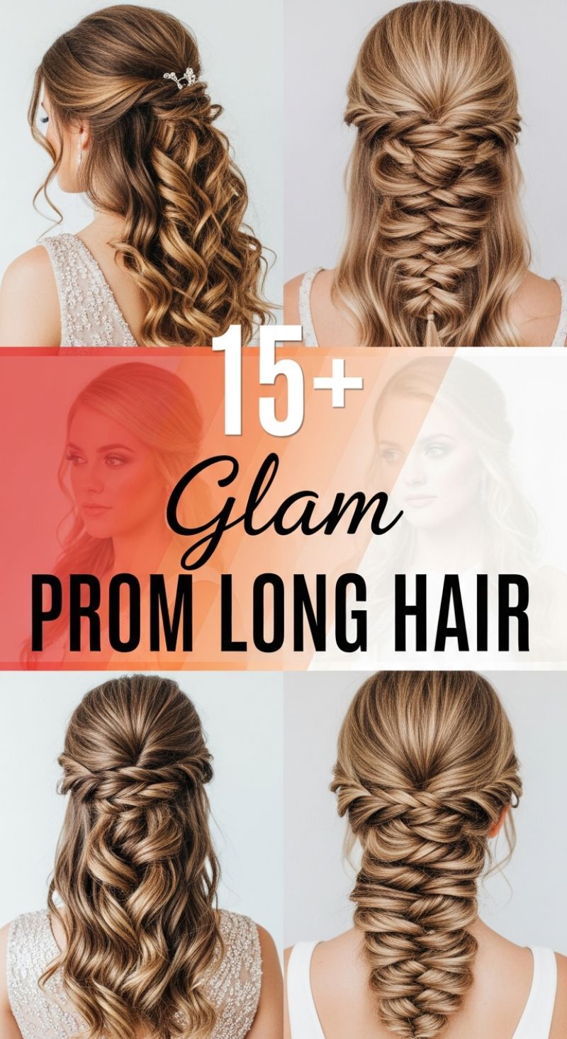 Glamorous Long Hair with Braids, Twists, and Cascading Curls