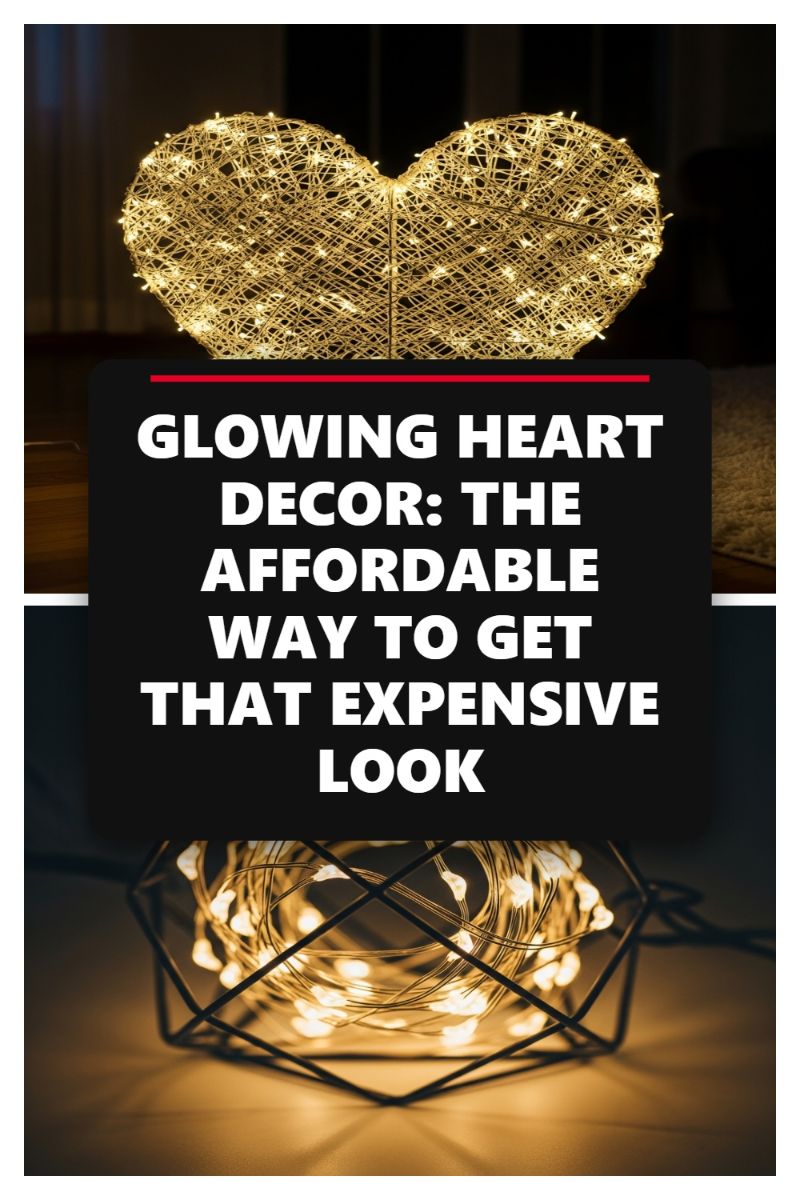 GLOWING HEART DECOR: THE AFFORDABLE WAY TO GET THAT EXPENSIVE LOOK