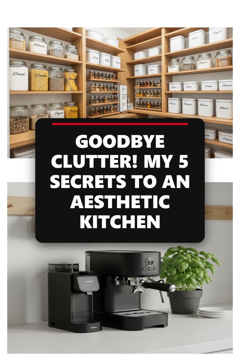 GOODBYE CLUTTER! MY 5 SECRETS TO AN AESTHETIC KITCHEN
