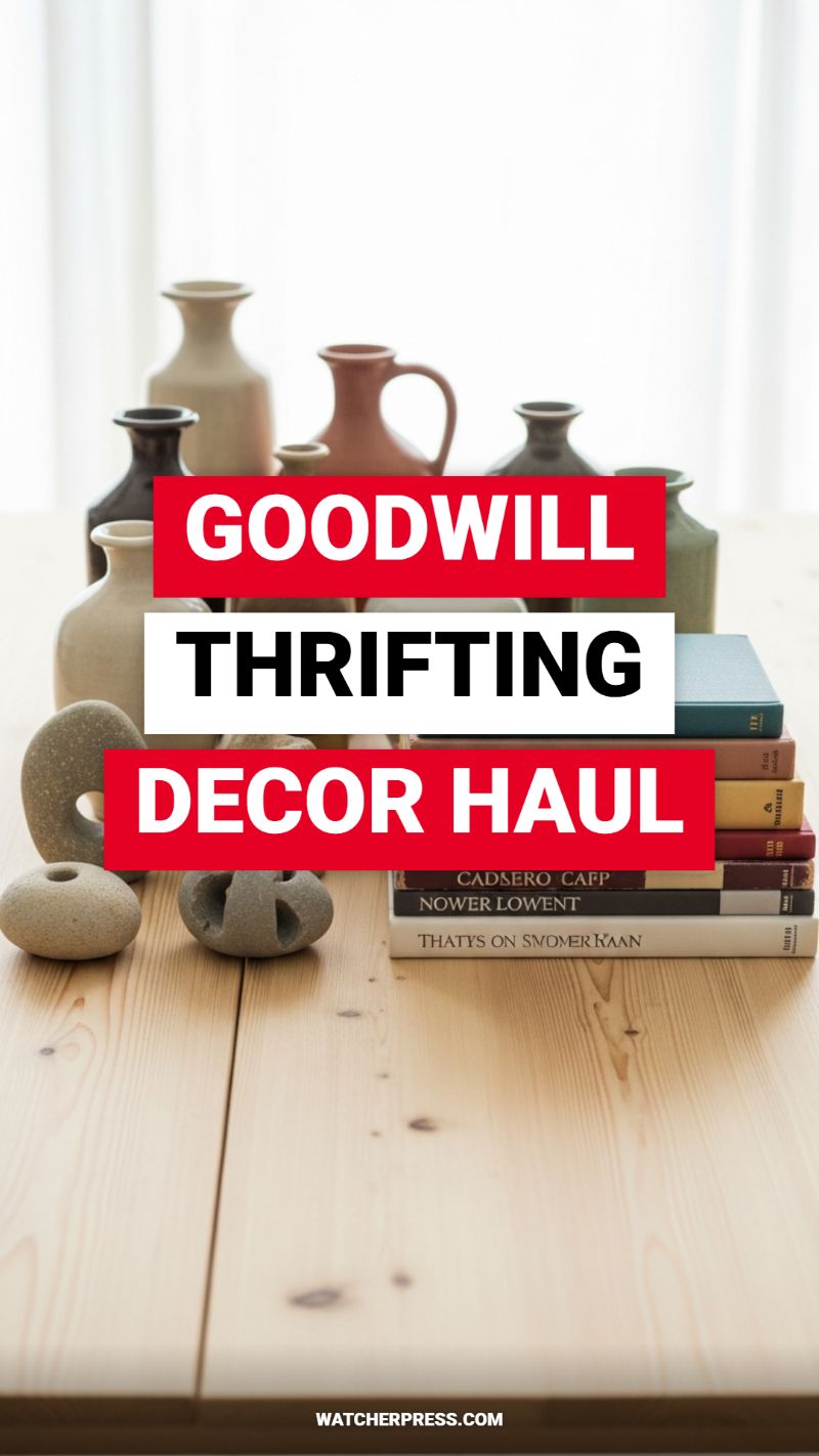 Goodwill Thrifting Decor Haul: Sourcing Unique Style Sustainably