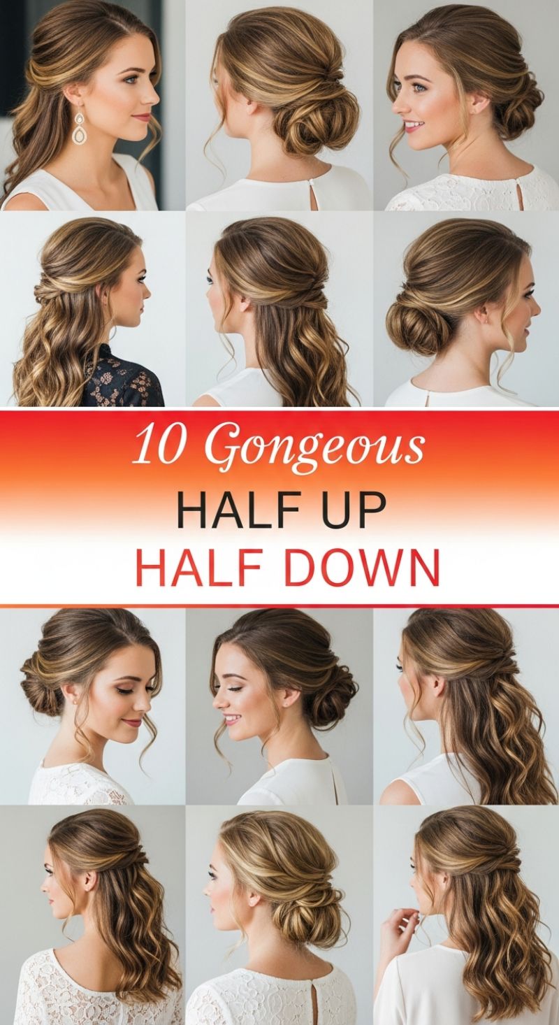Gorgeous Grace: Half-Up, Half-Down Prom Perfection