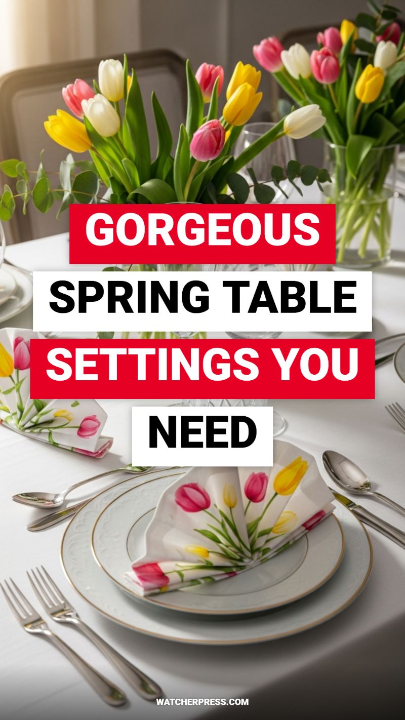 GORGEOUS SPRING TABLE SETTINGS YOU NEED