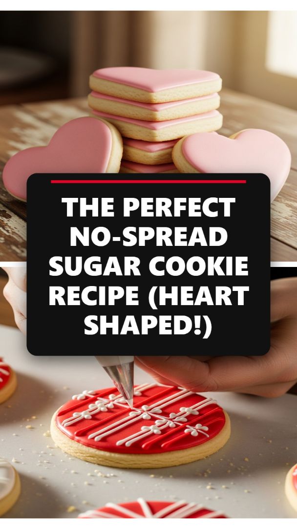 Gourmet Heart-Shaped Sugar Cookies: The No-Spread Recipe for a Professional Finish