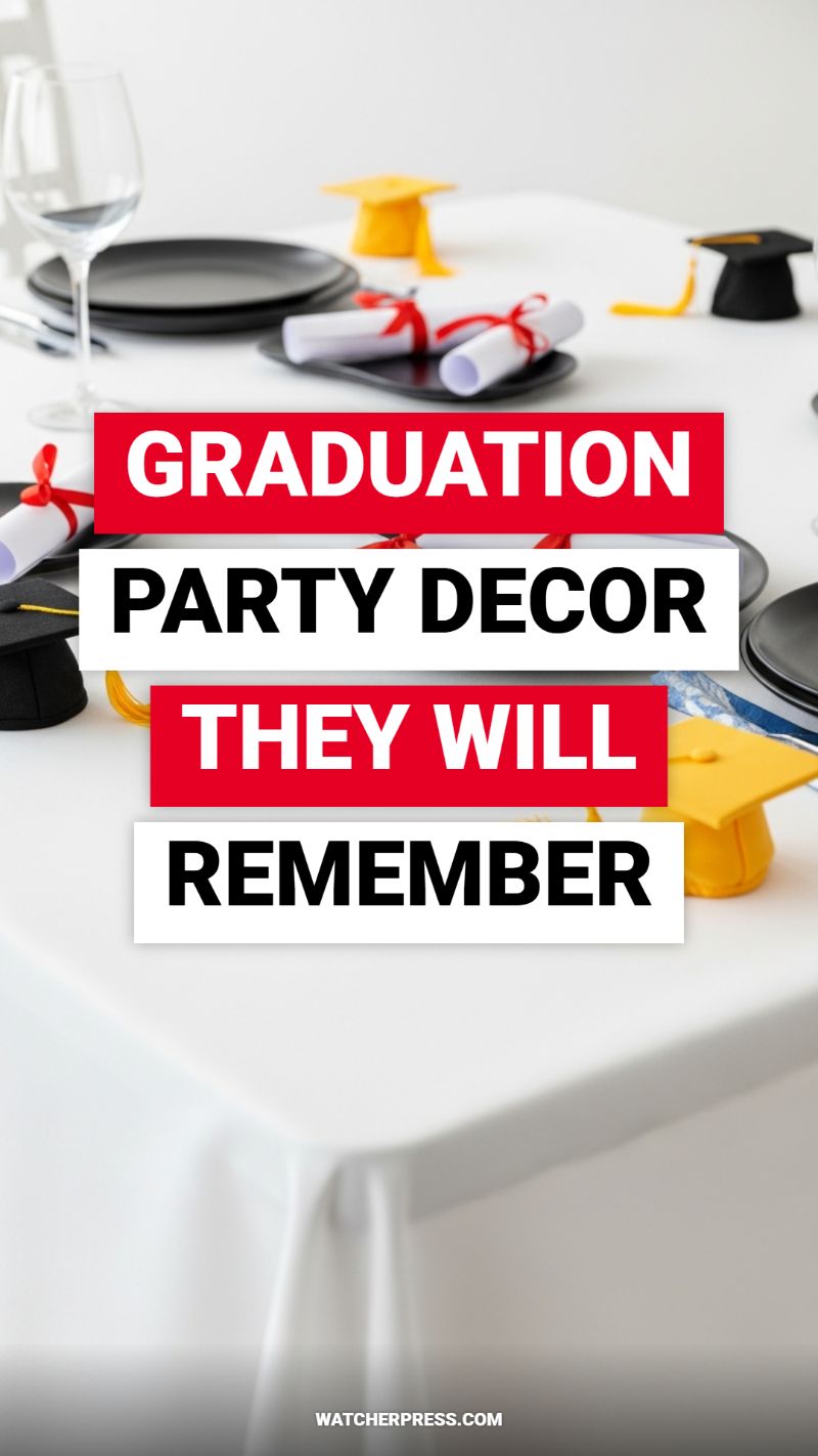 GRADUATION PARTY DECOR THEY WILL REMEMBER