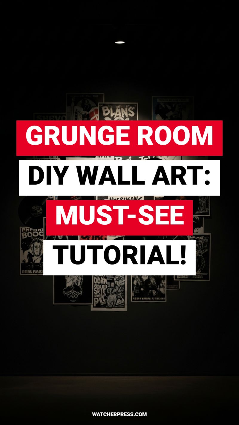 GRUNGE ROOM DIY WALL ART: MUST-SEE TUTORIAL!