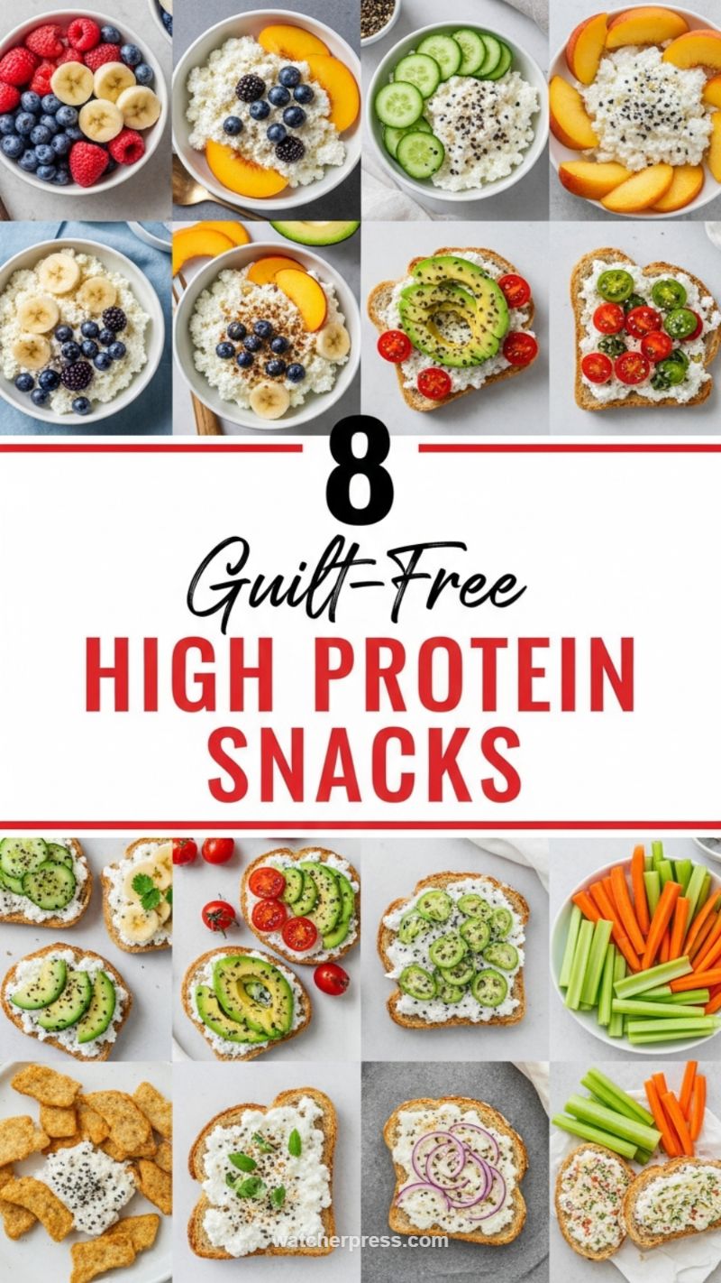 Guilt-Free High Protein Snacks: Cottage Cheese & Avocado Toast