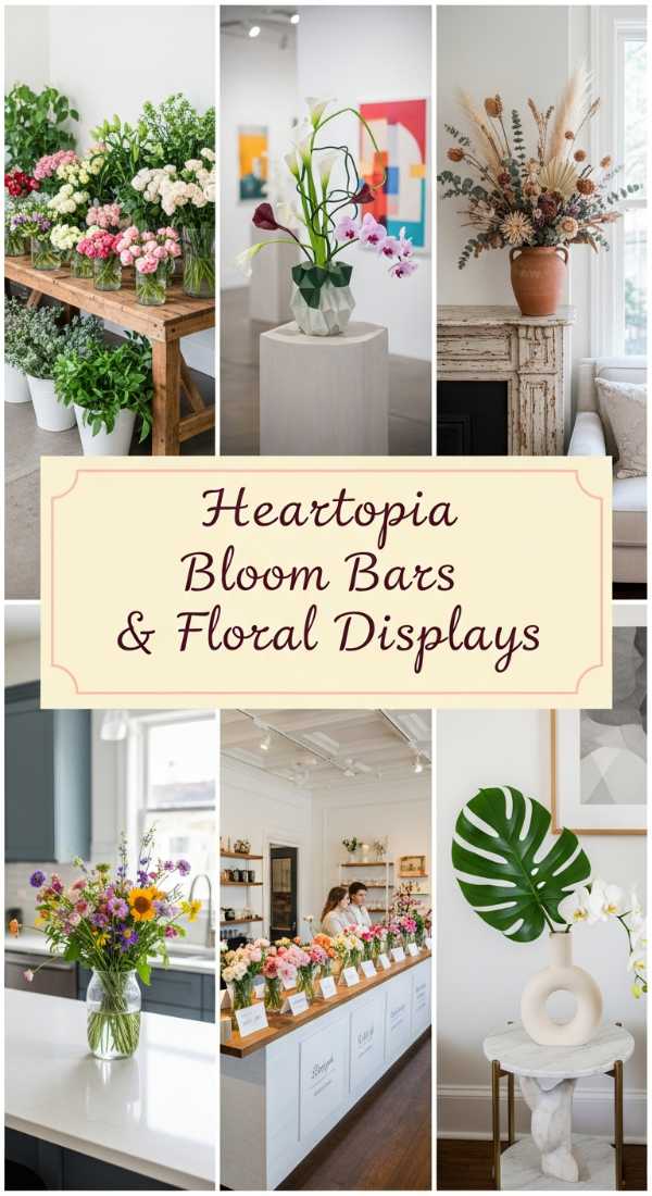 Heartopia Bloom Bars & Floral Displays