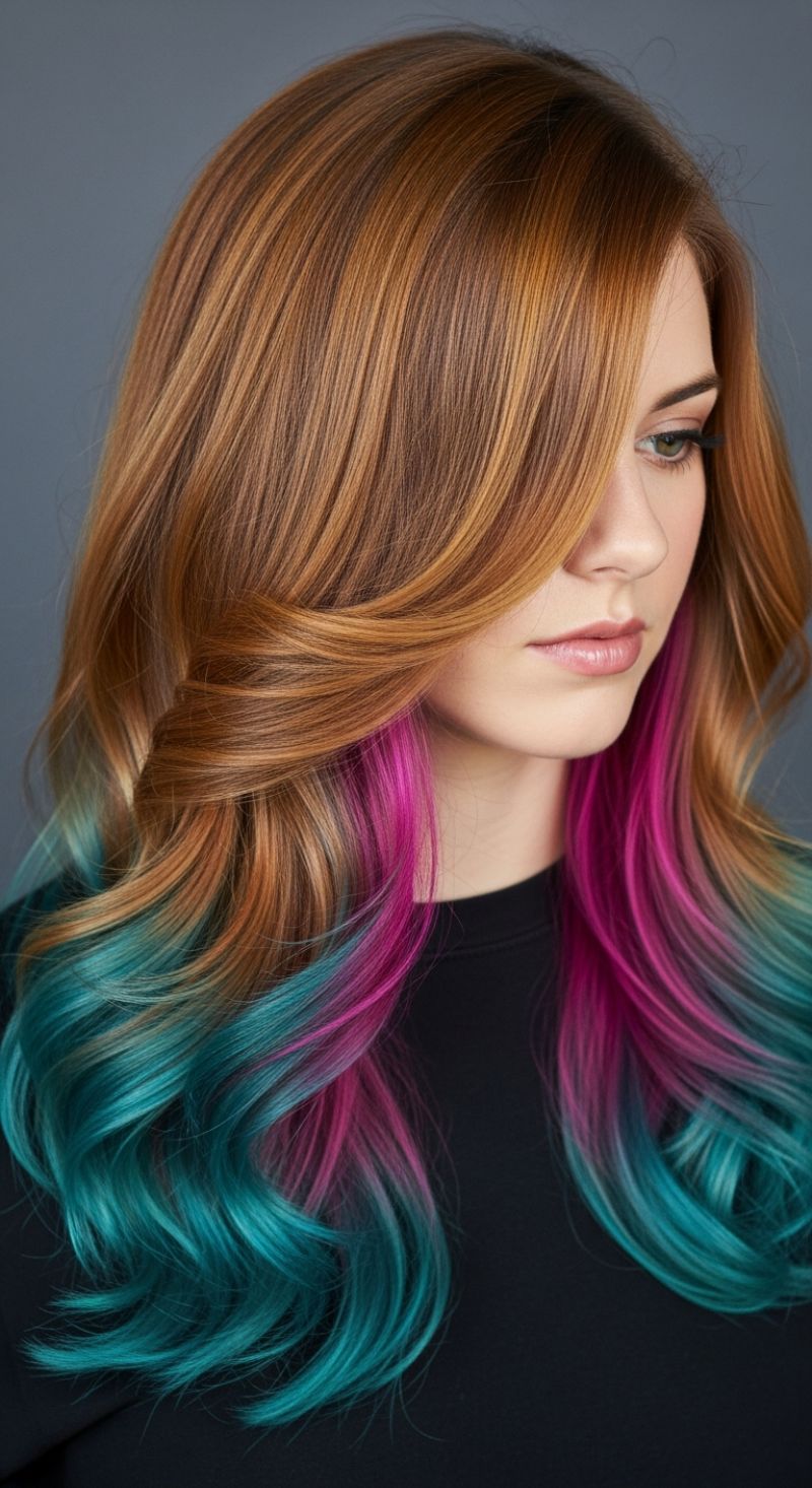 Hidden Prism Underlights: Copper & Vivid Color Placement