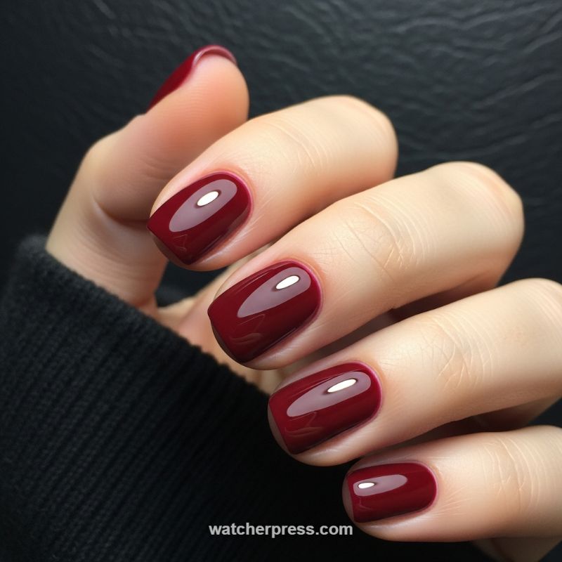 High-Gloss Oxblood: The Modern Power Manicure