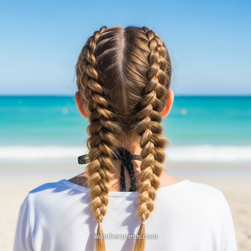 High-Impact Double Dutch Braids: The Perfect Summer Look