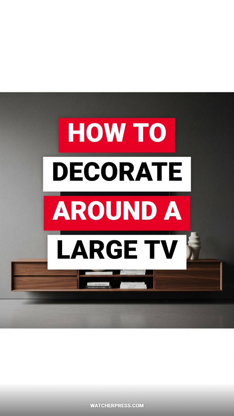 HOW TO DECORATE AROUND A LARGE TV