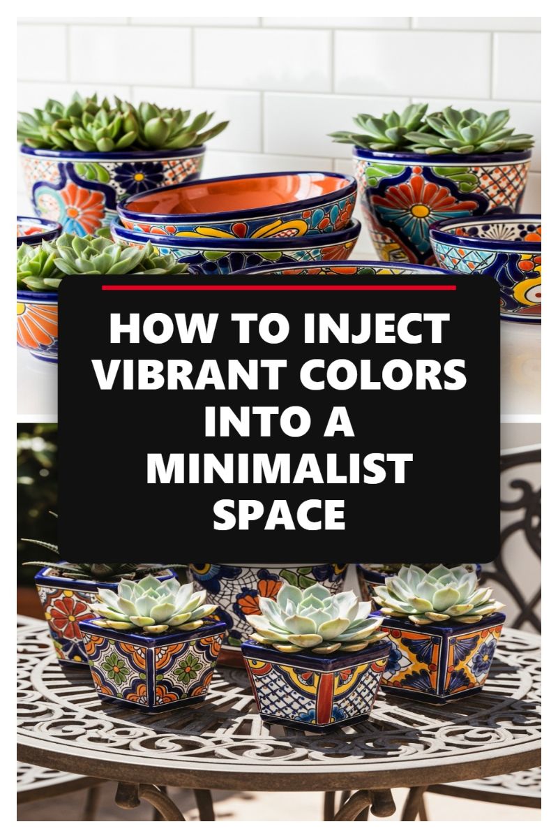 How to Inject Vibrant Colors into a Minimalist Space