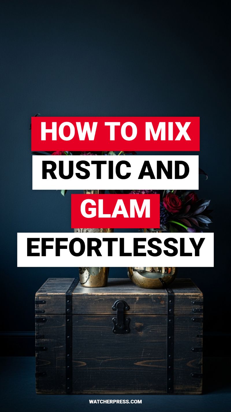 HOW TO MIX RUSTIC AND GLAM EFFORTLESSLY