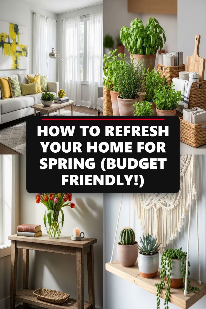 HOW TO REFRESH YOUR HOME FOR SPRING (BUDGET FRIENDLY!)