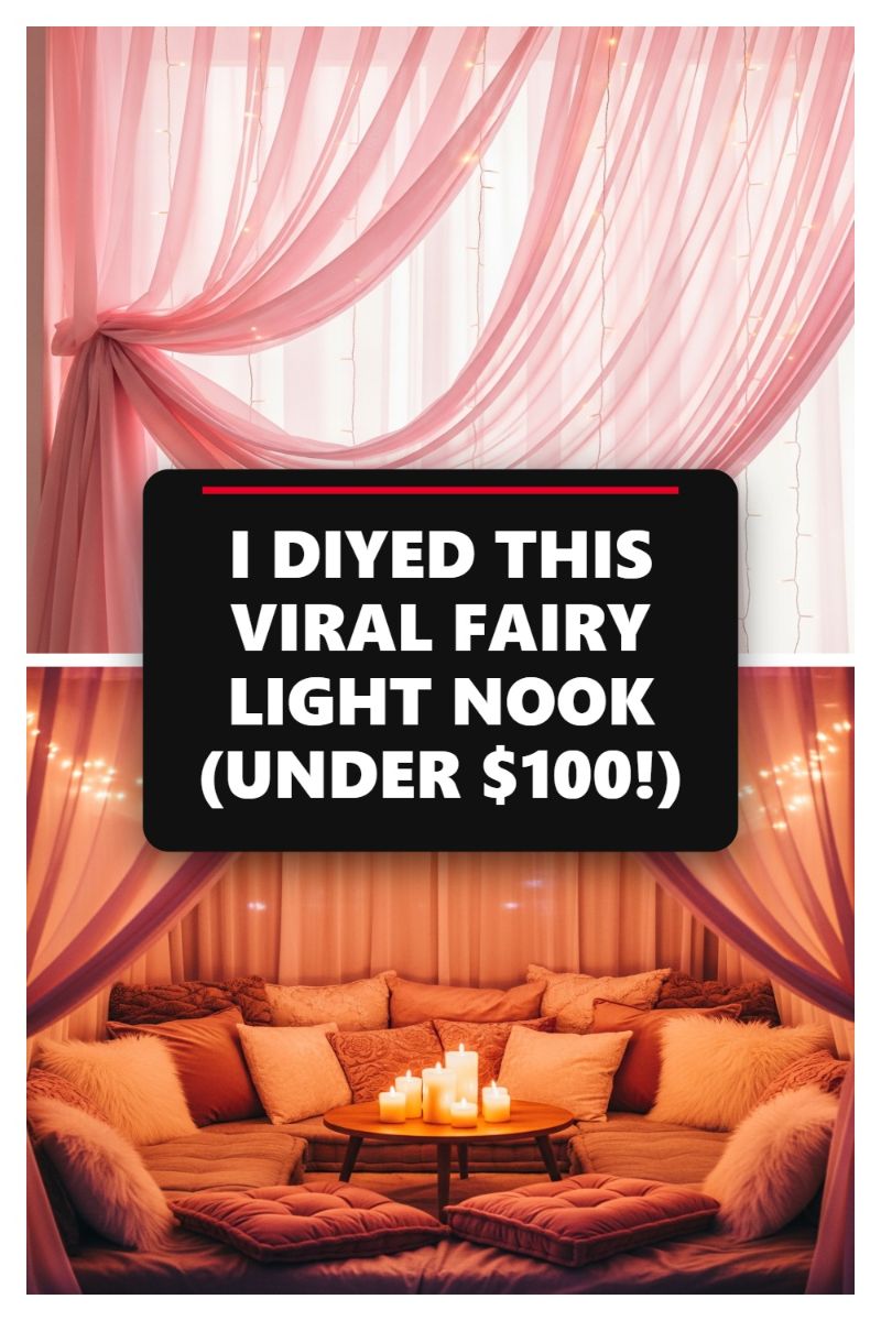 I DYED THIS VIRAL FAIRY LIGHT NOOK (UNDER $100!)