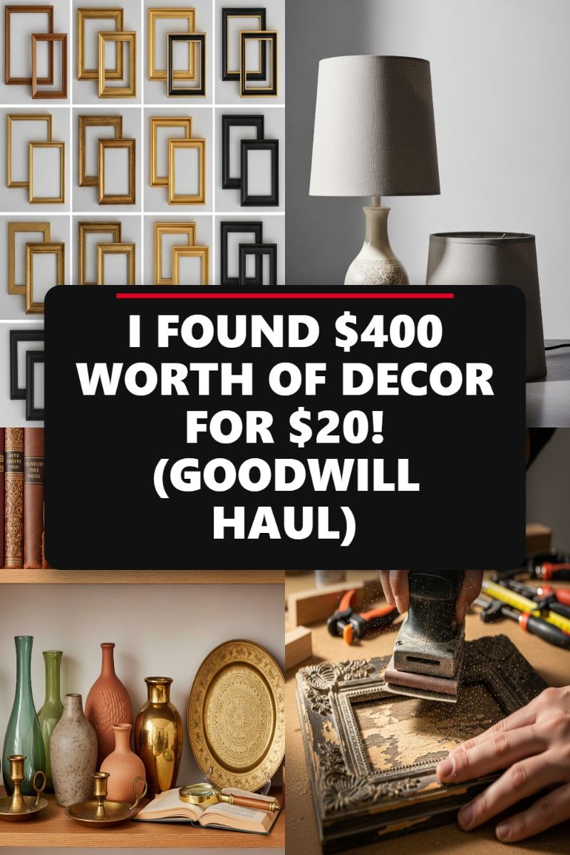 I FOUND $400 WORTH OF DECOR FOR $20! (GOODWILL HAUL)