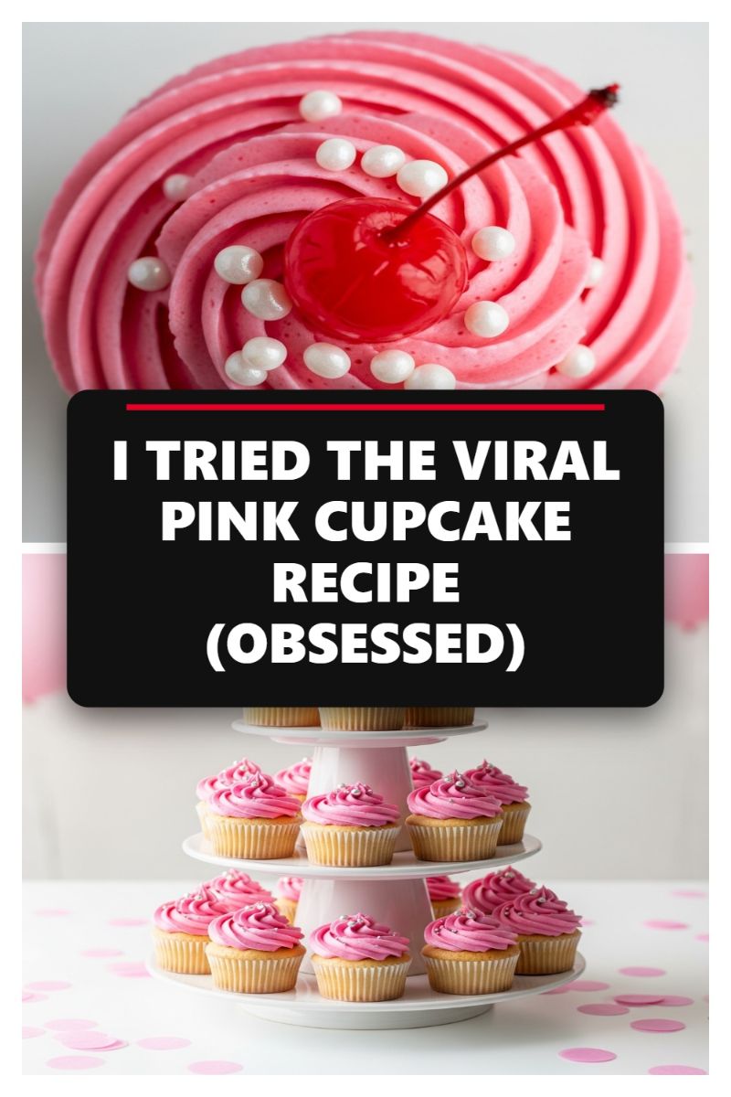 I TRIED THE VIRAL PINK CUPCAKE RECIPE (OBSESSED)