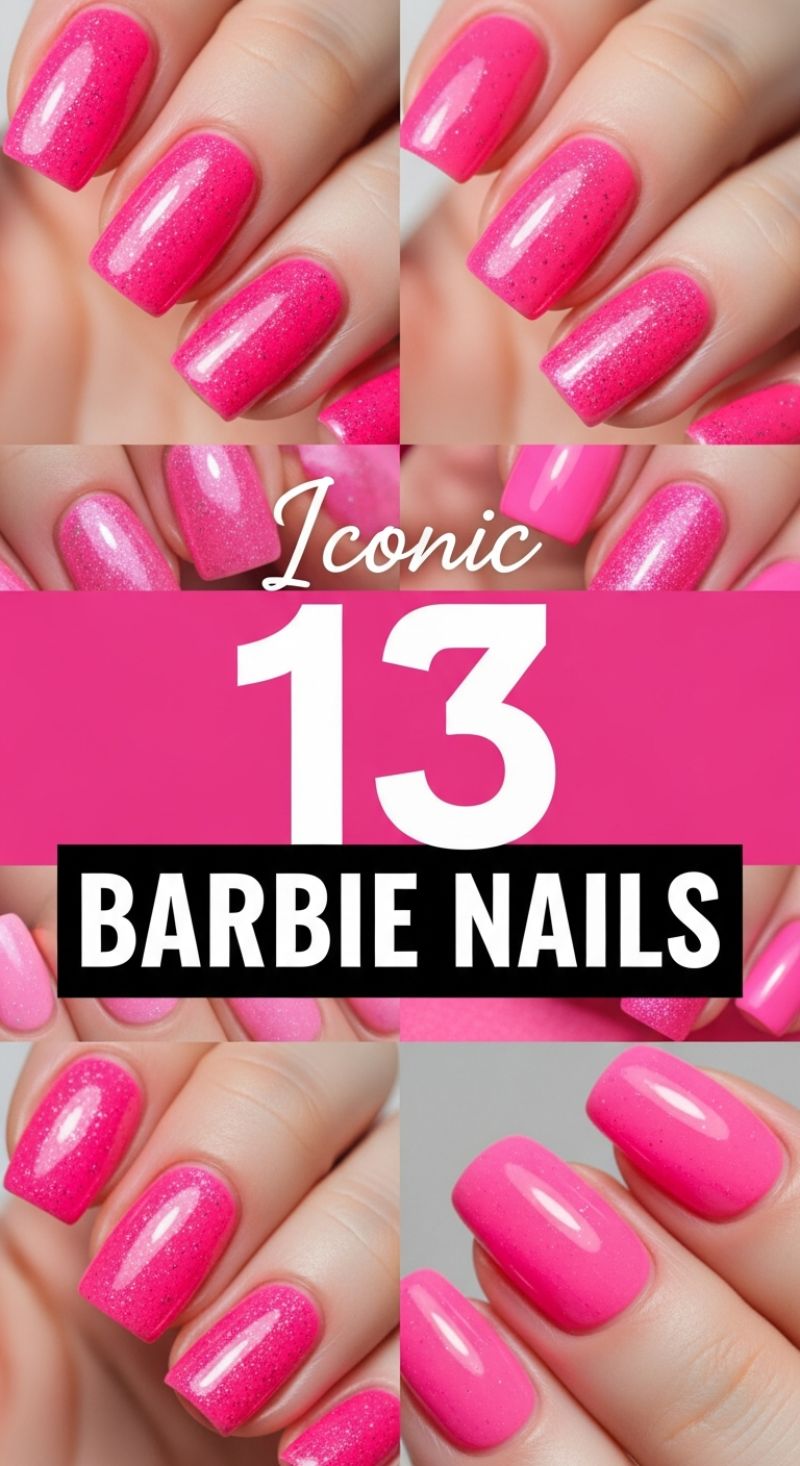 Iconic 13 Barbie Nails