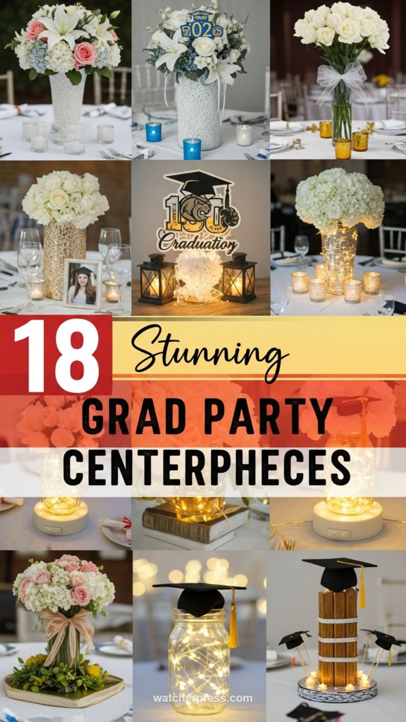 Illuminated Graduation Legacy Centerpiece
