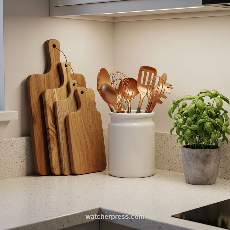 Infusing Warmth: Harnessing Natural Textures and Warm Metals for Countertop Transitions