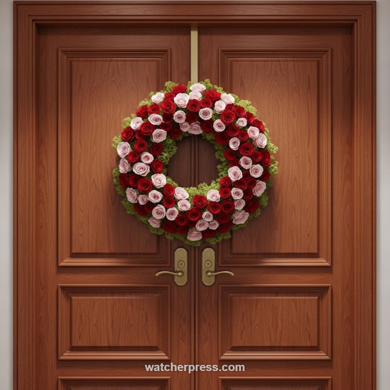 Install a Luxurious Spring Floral Wreath for Instant Curb Appeal