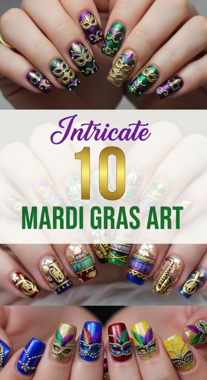 Intricate Mardi Gras Art Designs