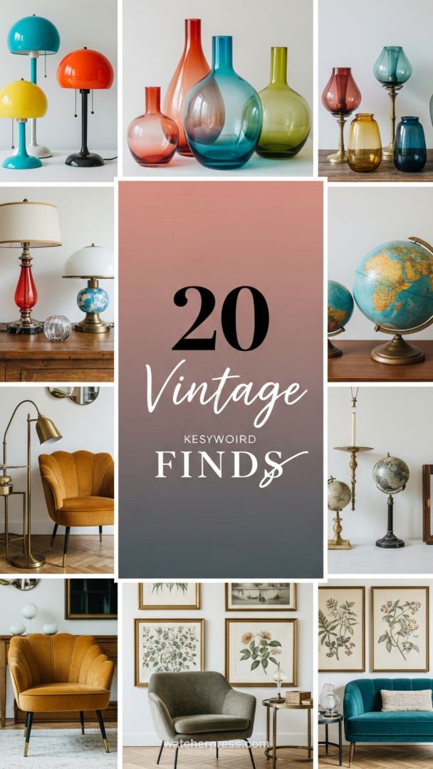Jewel Tones and Textured Seating: Elevating Your Space with Authentic Vintage Accents